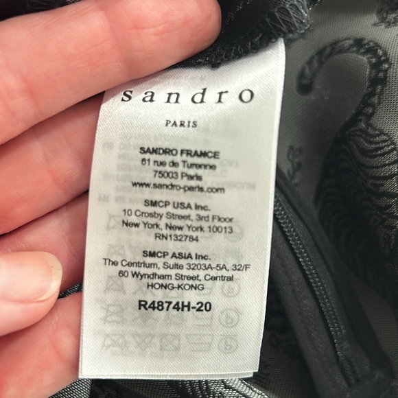 SANDRO tiger jacquard dress, NWT - Picture 6 of 8